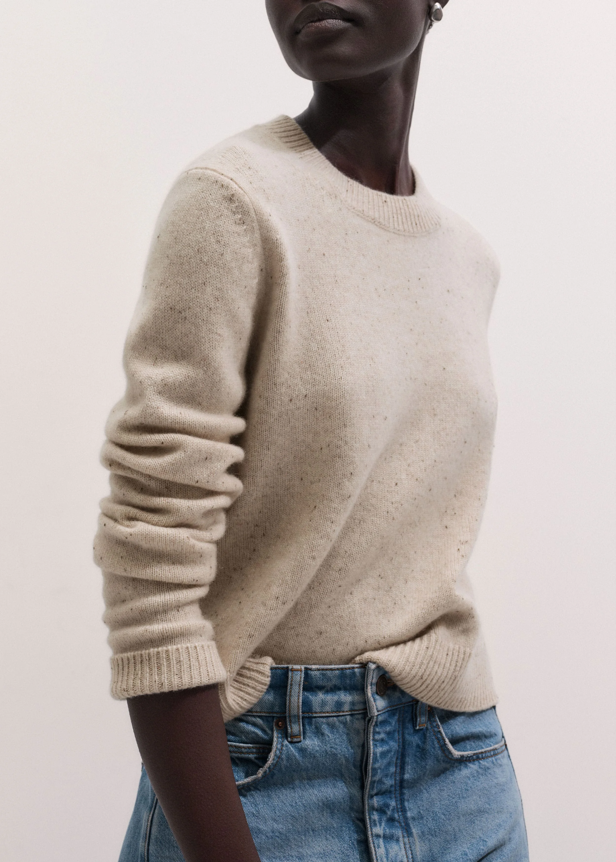 Relaxed Crop Sweater - 1