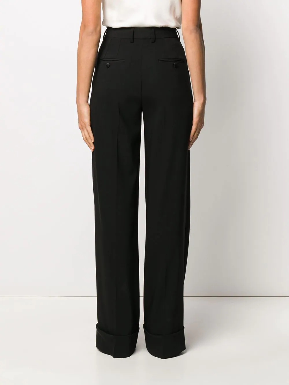 high waist tailored trousers - 4