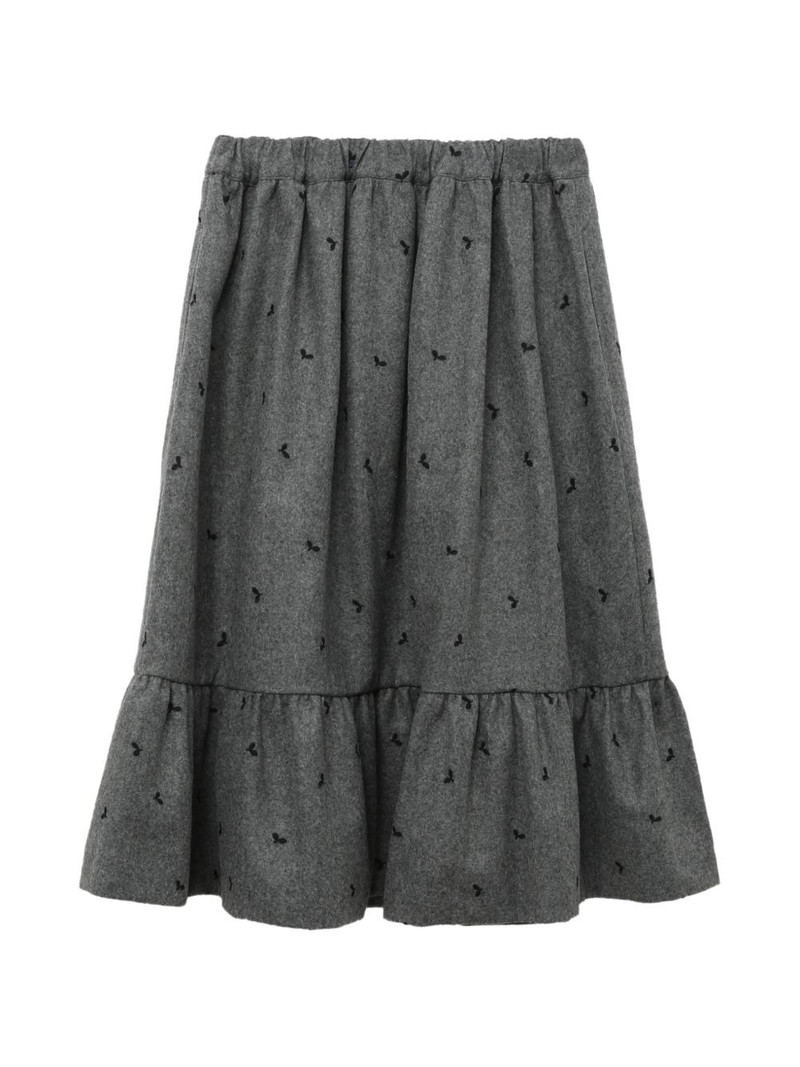 ruffled print midi skirt 6