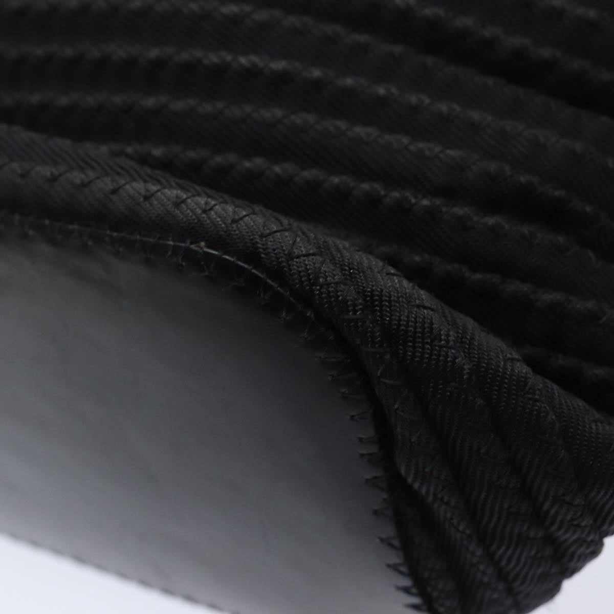 GUCCI Bamboo Hand Bag Nylon Black - 15