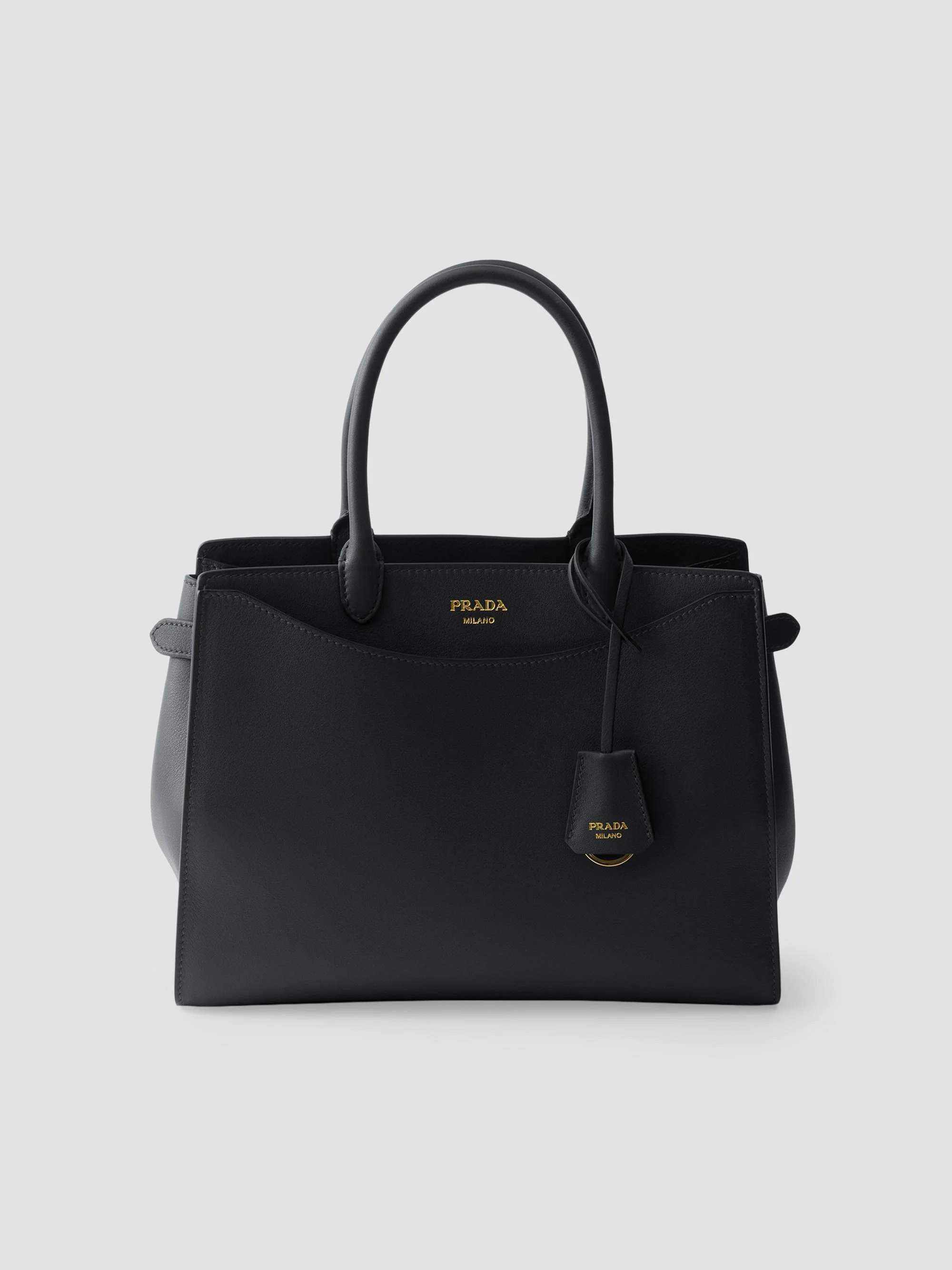 Women's Prelude Large Leather Top Handle Bag - Black - 1