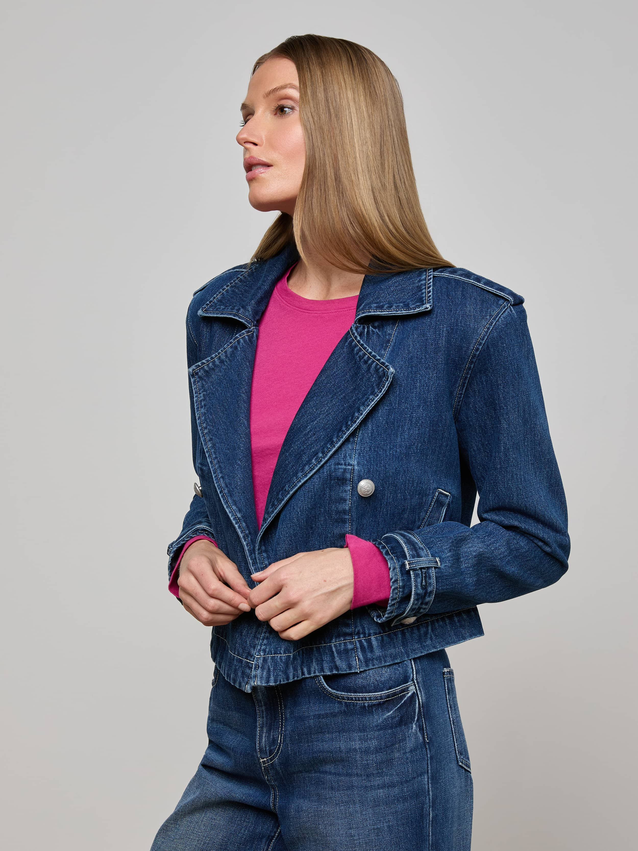 Maddox Denim Trench Coat - 3