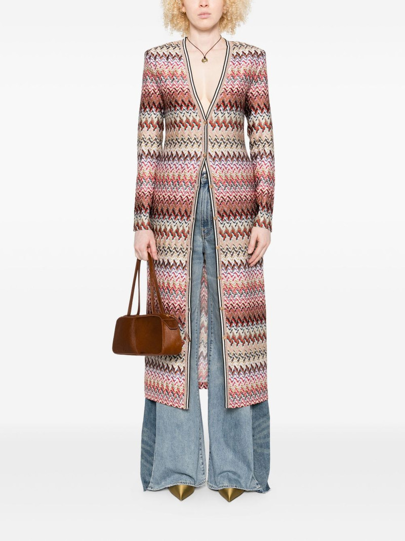 Missoni zigzag-pattern cardi-coat outlook