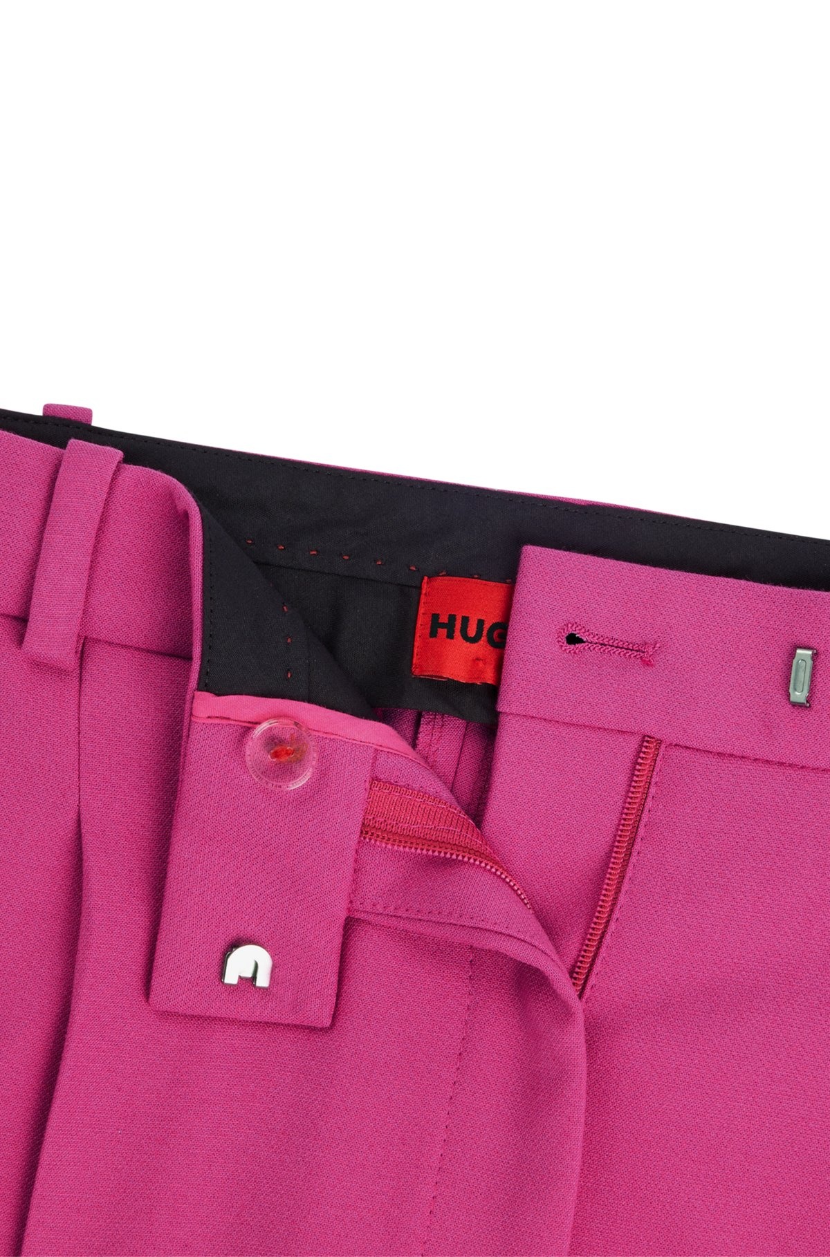 WIDE-LEG REGULAR-FIT TROUSERS WITH FRONT PLEATS - 6