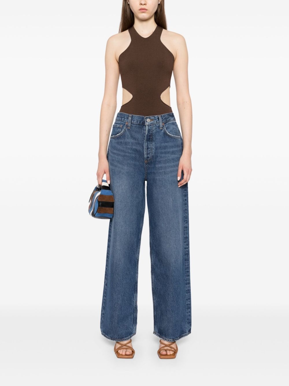 slung baggy jeans - 2