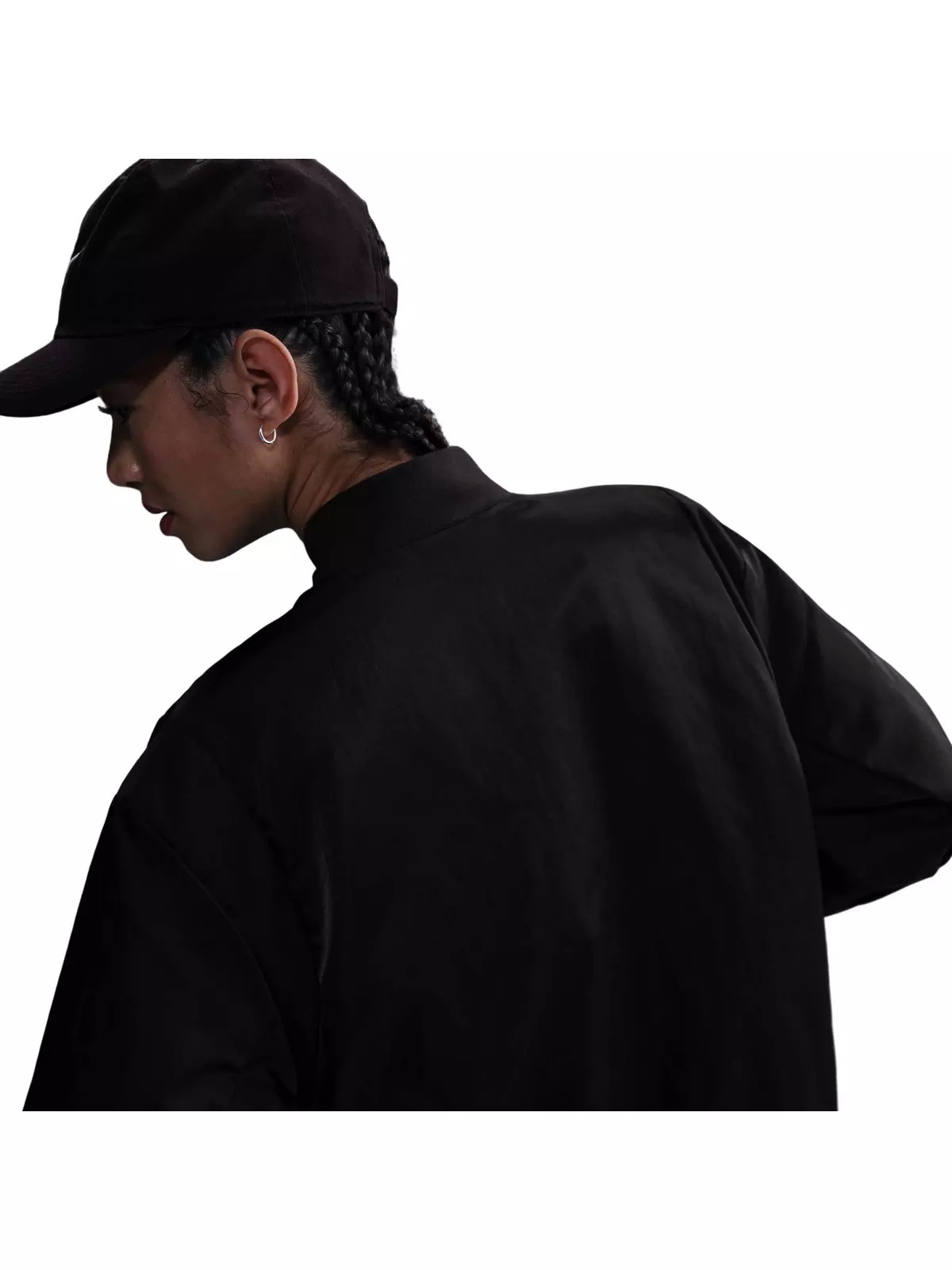 Women's Sportswear Destroyer Oversized Woven Jacket - Black - 2
