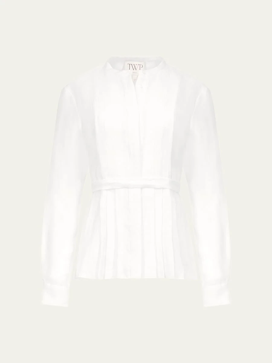 Pleated Poet Blouse - 1