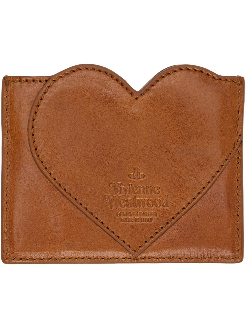 Vivienne Westwood Brown Heart Card Holder outlook