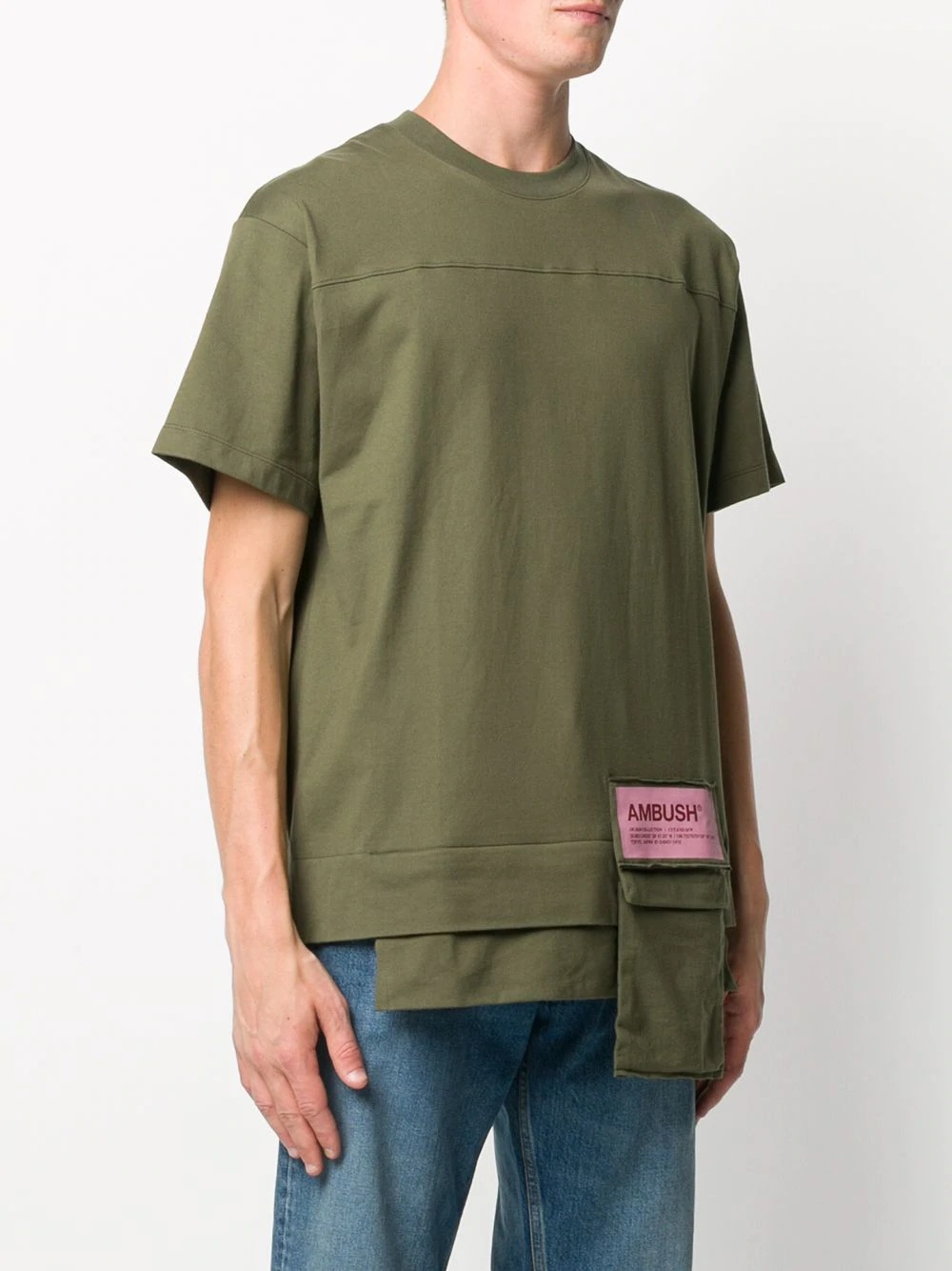 patch pocket cotton T-shirt - 4