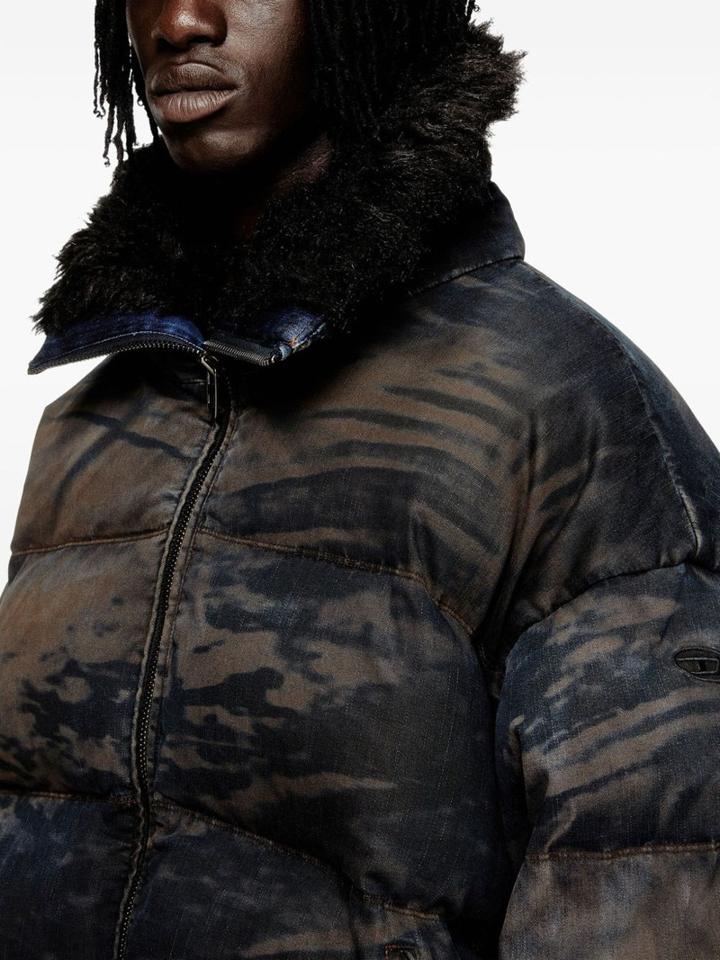 quilted trimmed-collar padded jacket 5