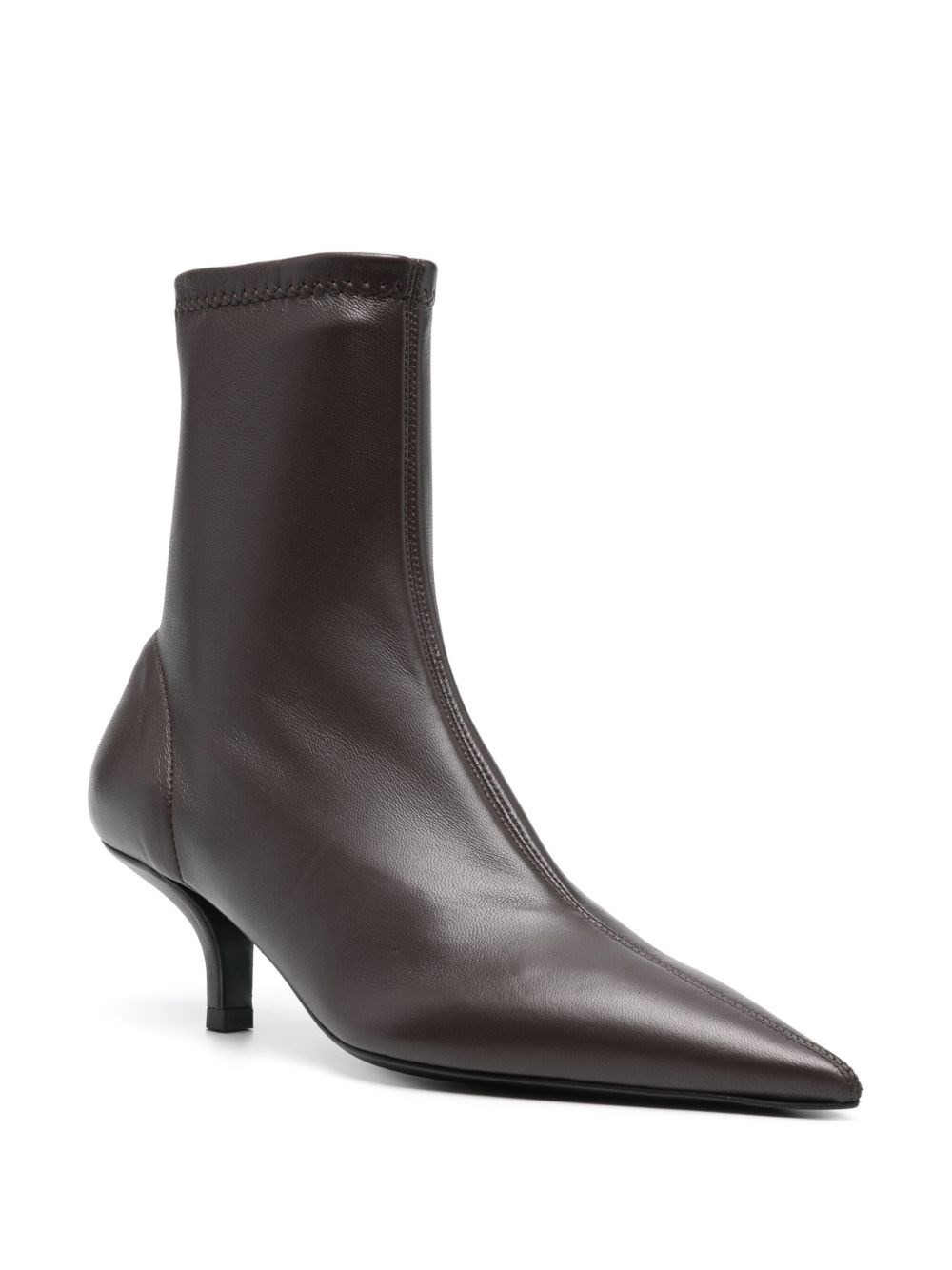 Leather heel boots - 2