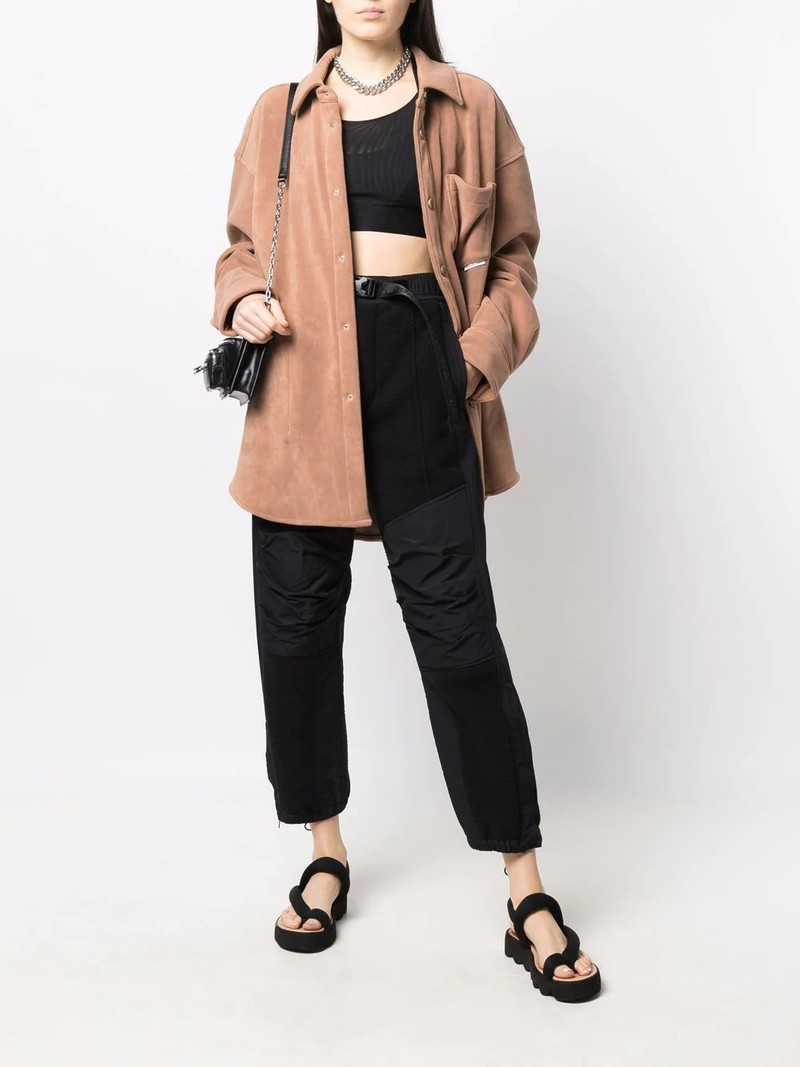 Alexander Wang logo-waistband panelled track pants outlook