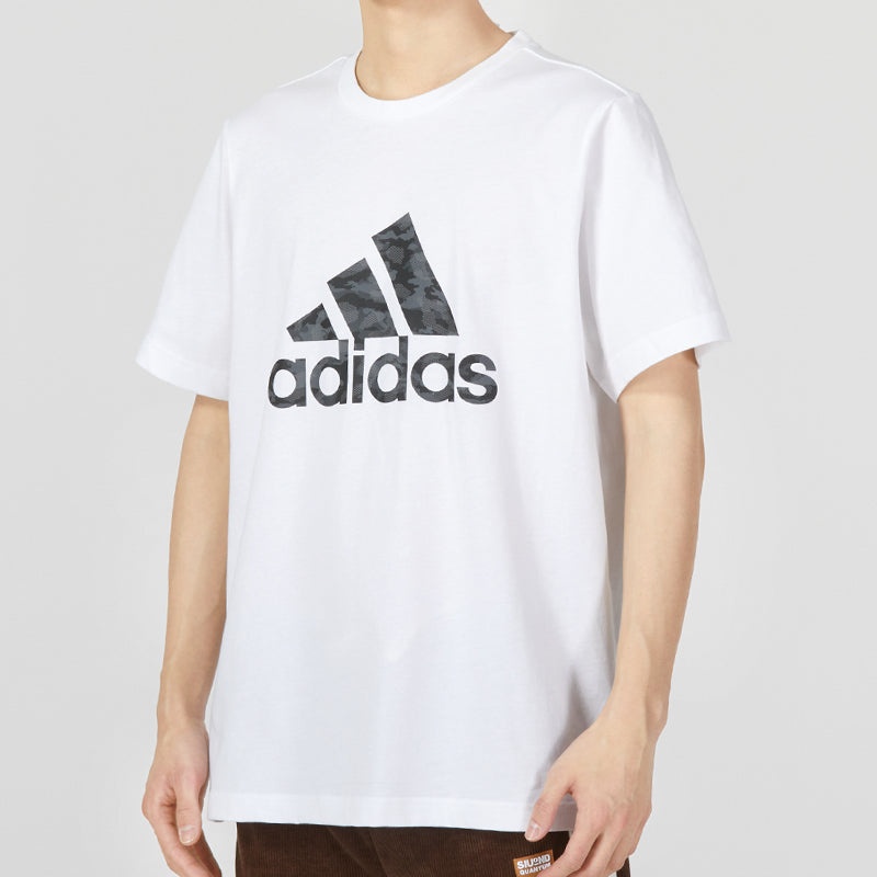 adidas Camo Short Sleeve Tee 'White' HA7212 - 5