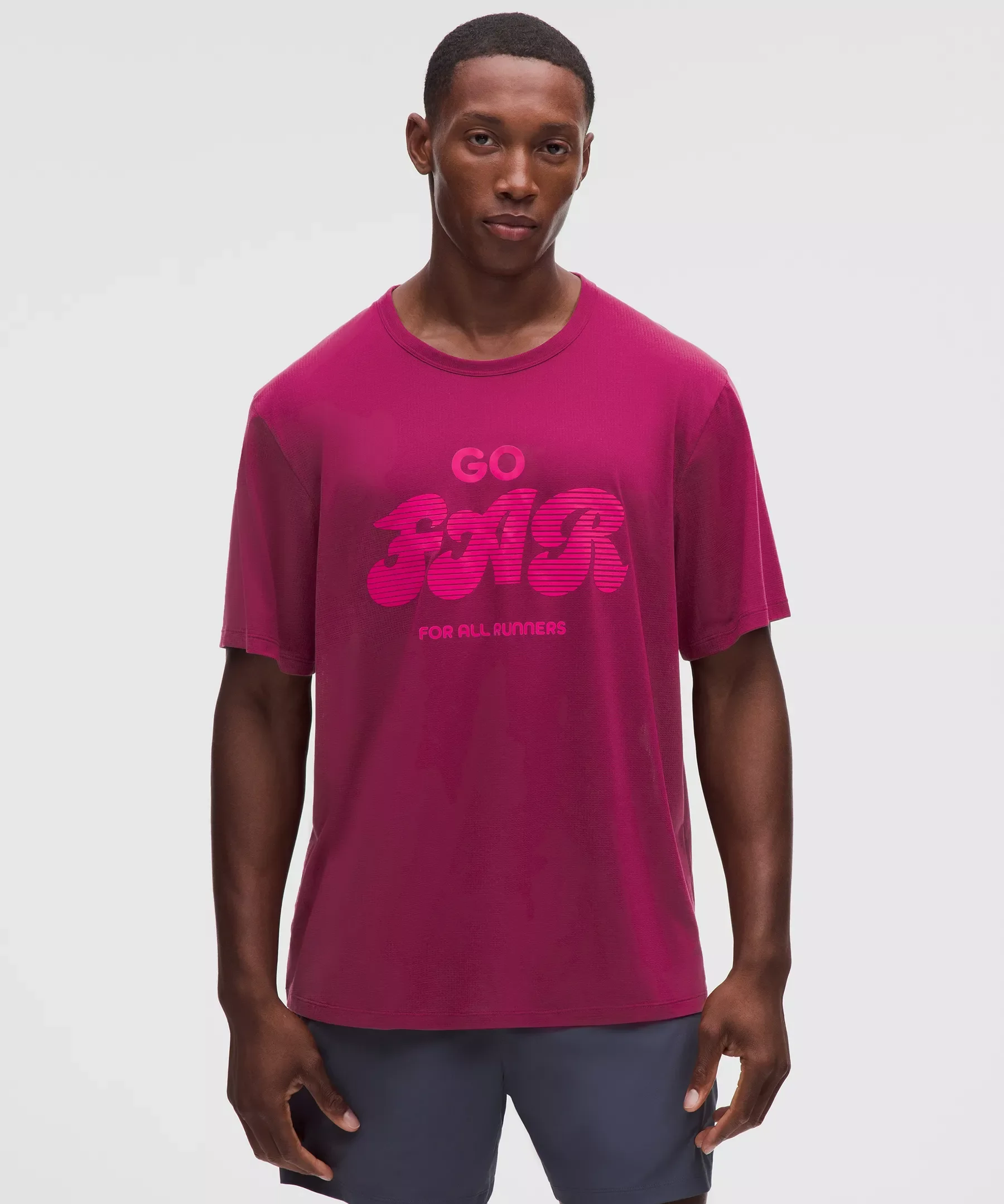 Mile Maker Mesh Short-Sleeve Shirt *Run Graphic - 1