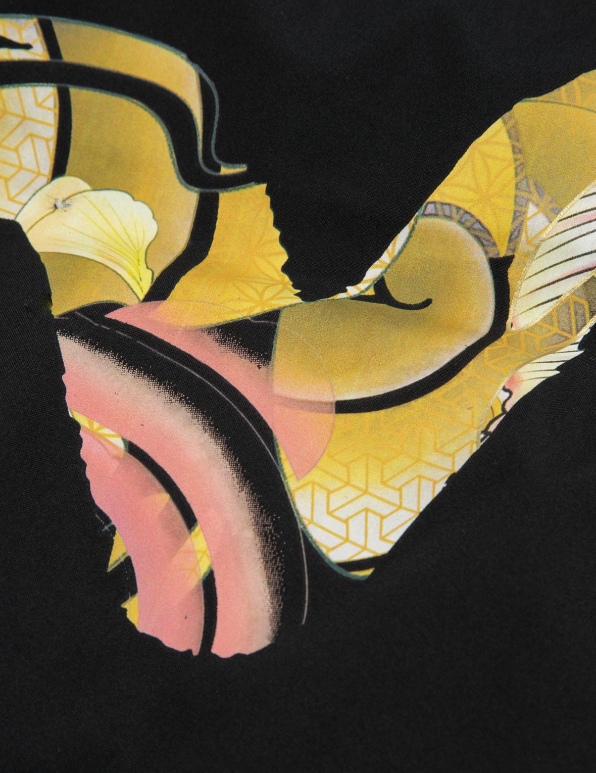 TATTOO KOI PATTERN DAICOCK PRINT DOWN JACKET - 8