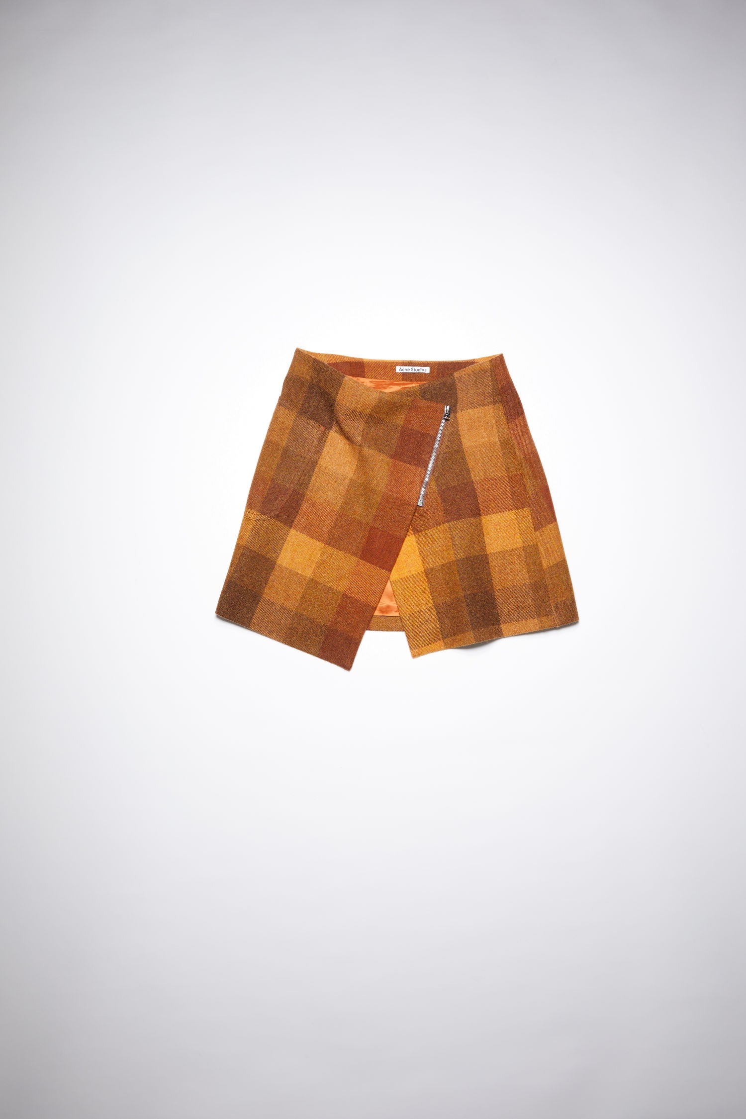 Asymmetric skirt - Brown/orange - 1