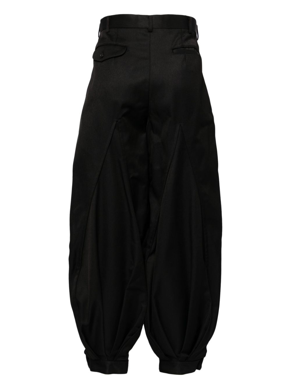button-fastening straps pants - 2