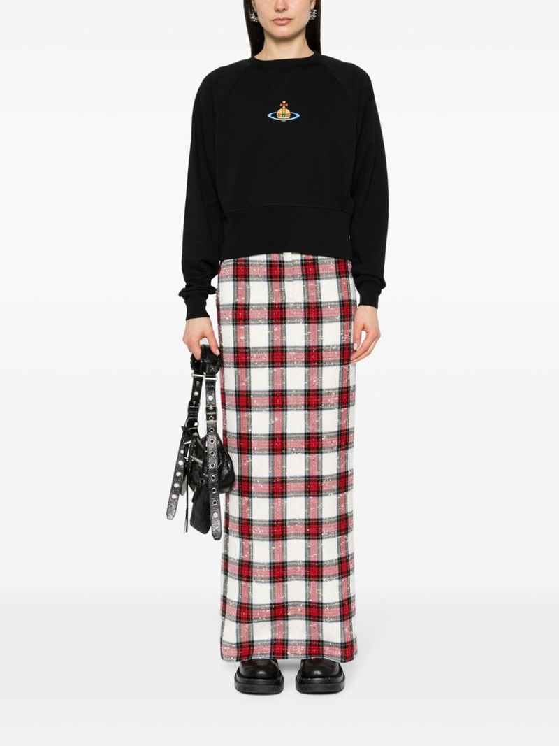 Vivienne Westwood Orb-logo-embroidery cotton sweatshirt outlook