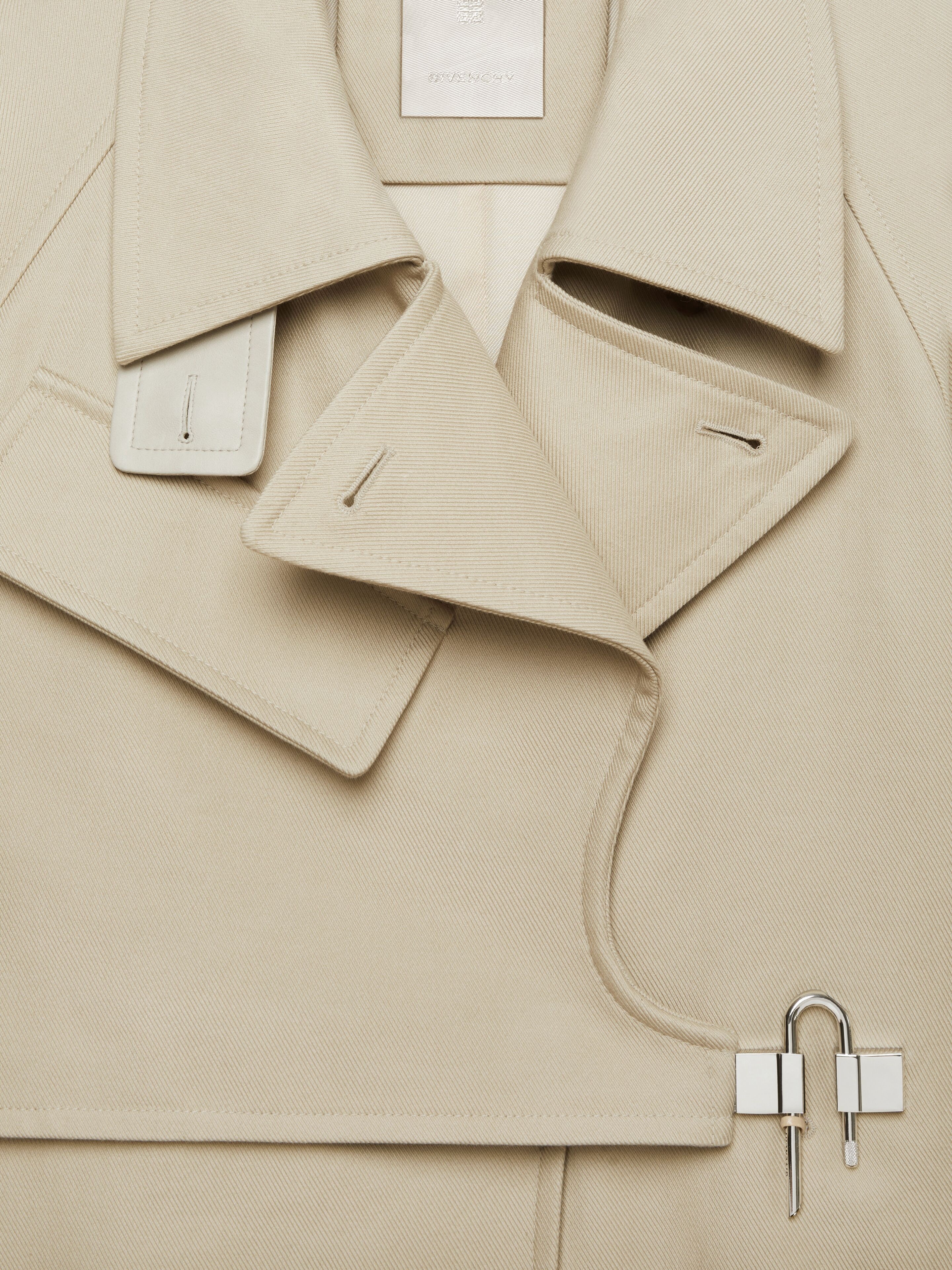 TRENCH COAT IN COTTON TWILL WITH U-LOCK BUCKLE - 5