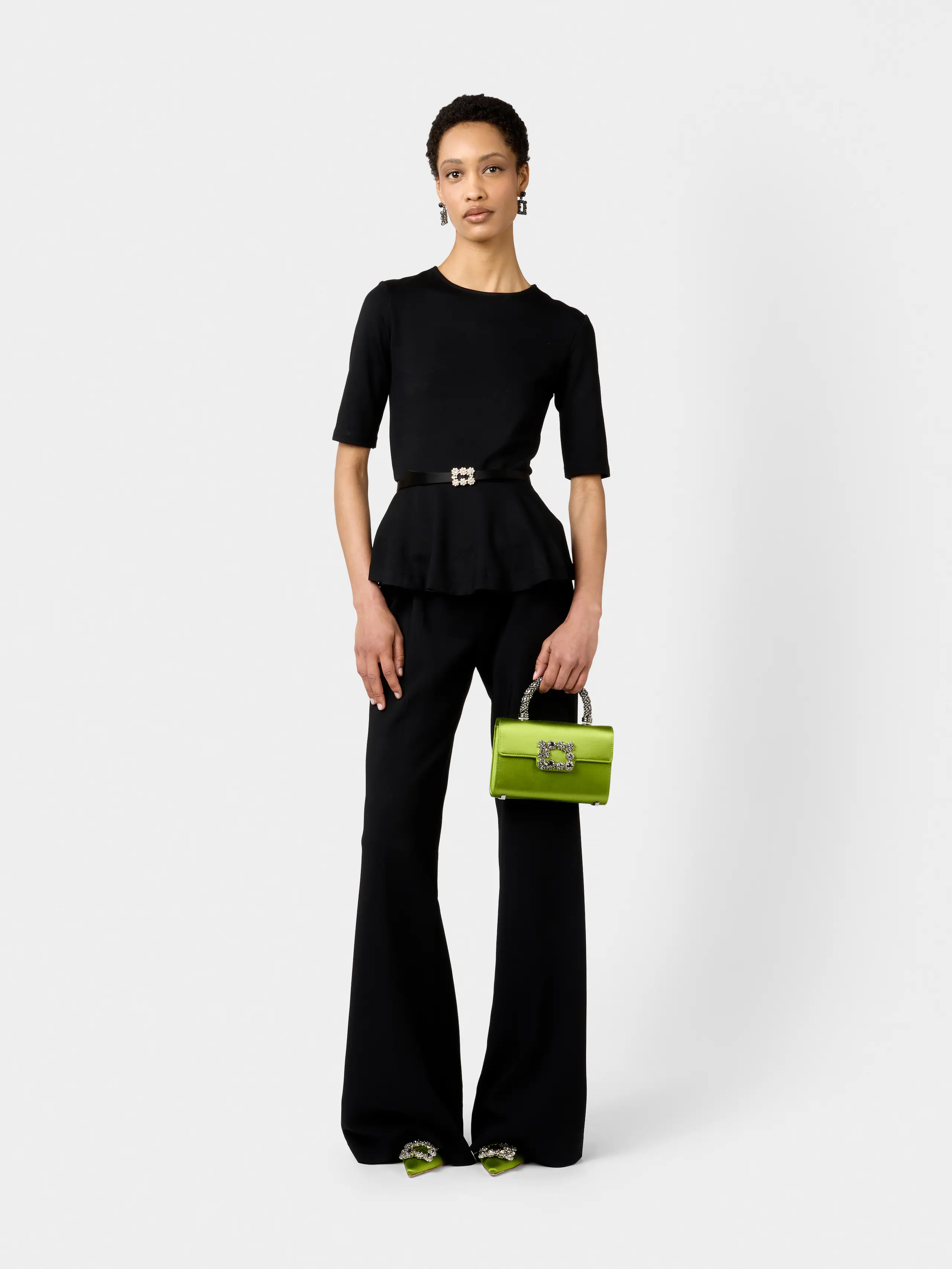 Jewel Efflorescence Mini Bag in satin - 8