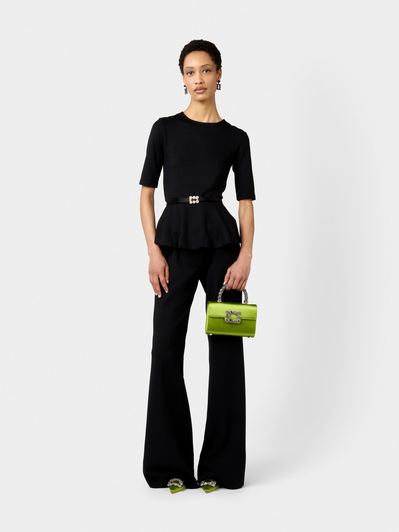 Roger Vivier Jewel Efflorescence Mini Bag in satin outlook