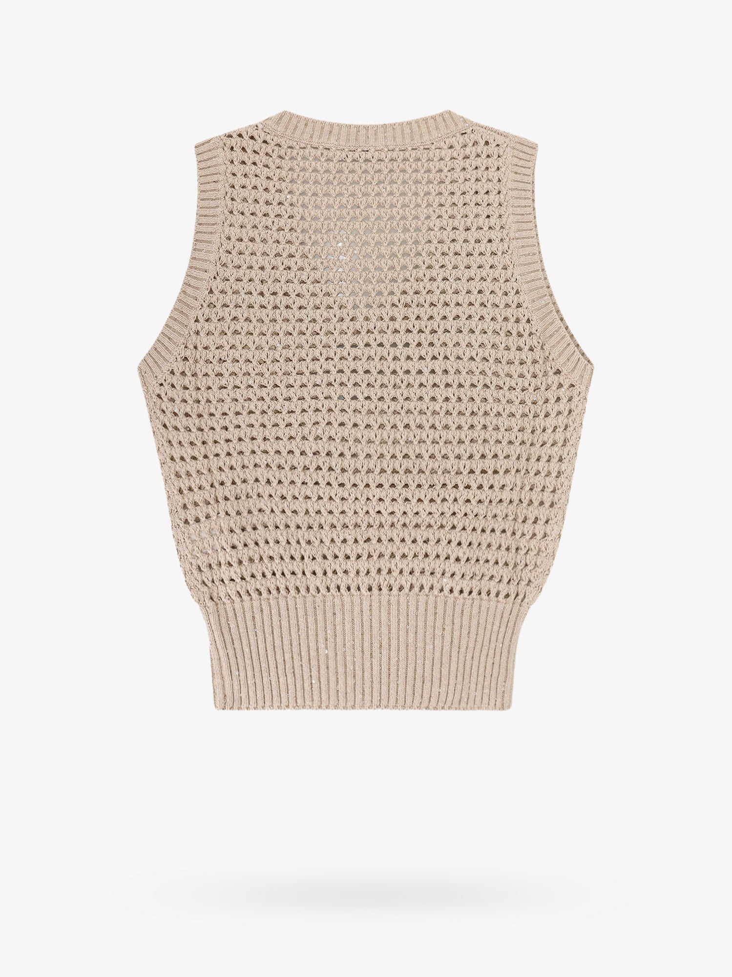 Brunello Cucinelli Woman Vest Woman Beige Knitwear - 2