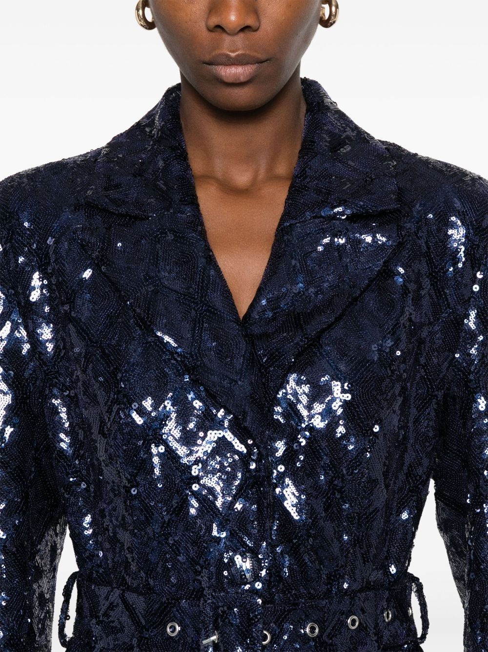 sequinned coat - 5
