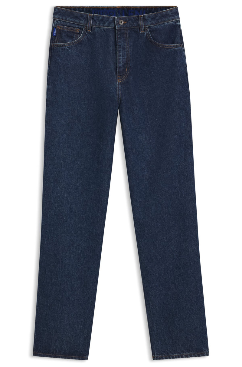 RELAXED-FIT JEANS IN RINSE-WASHED BLUE DENIM 1