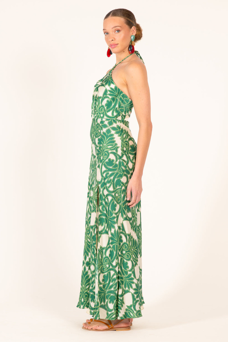 Long Dress Stella - Green Mantra 4