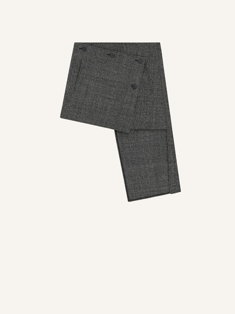 OBLIQUE CAVIAR MINI-SKIRT 1