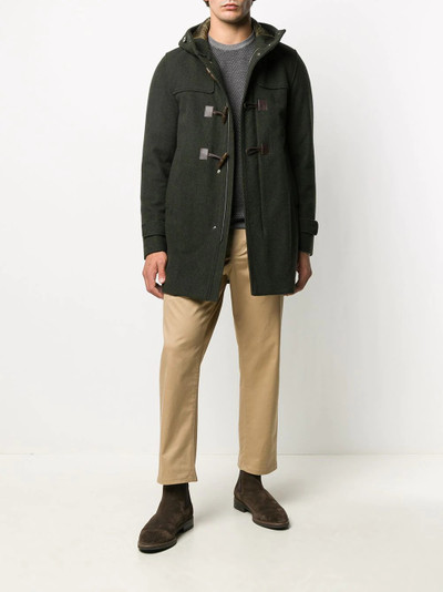 Herno hooded virgin wool duffle coat outlook