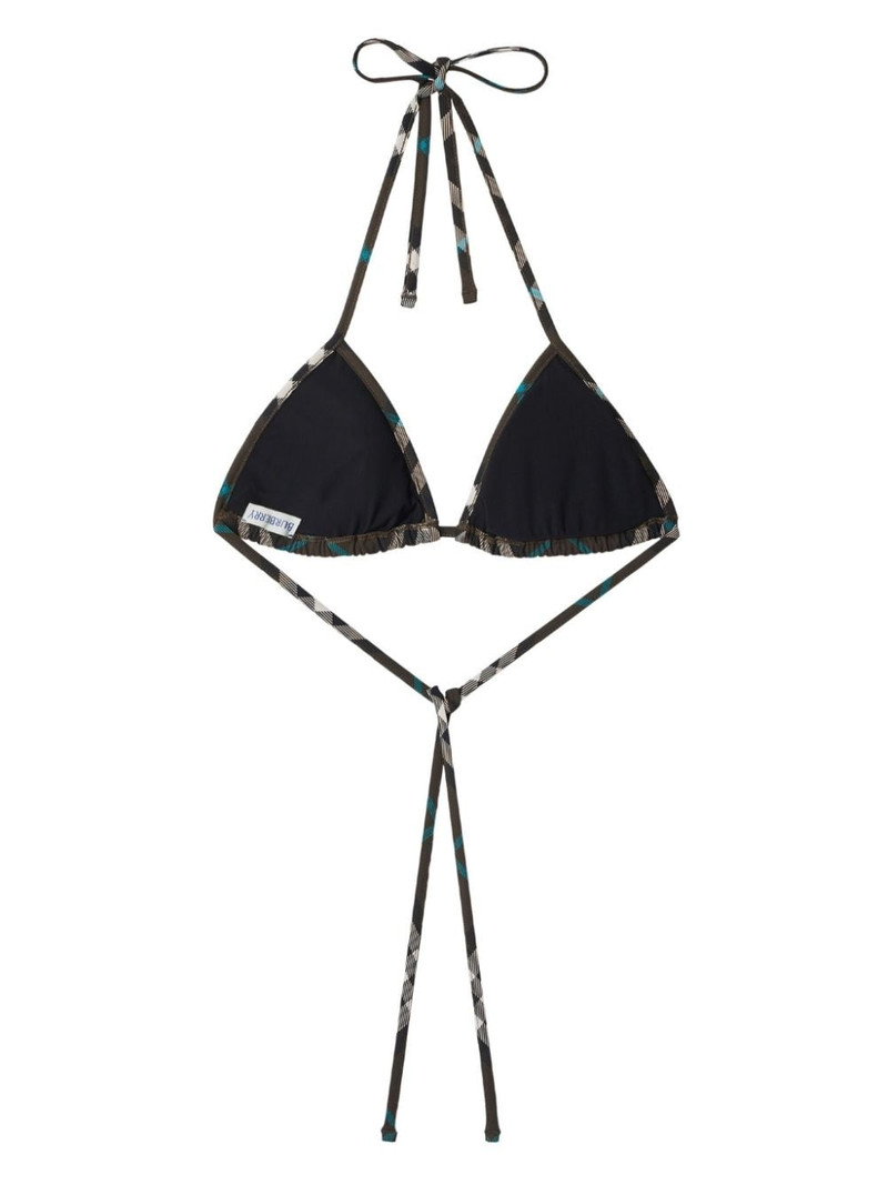Burberry check bikini top outlook