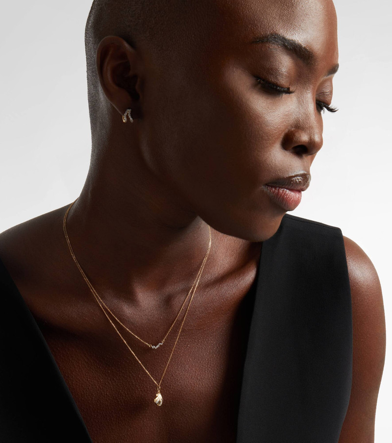 MATEO 14kt gold (585/1000) necklace with diamonds outlook