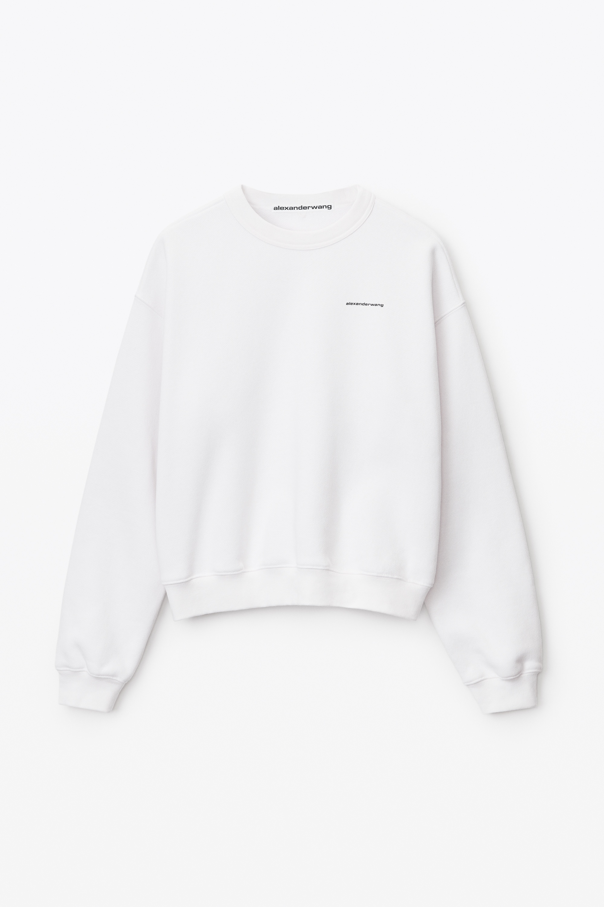 CREWNECK PULLOVER IN DENSE FLEECE - 1