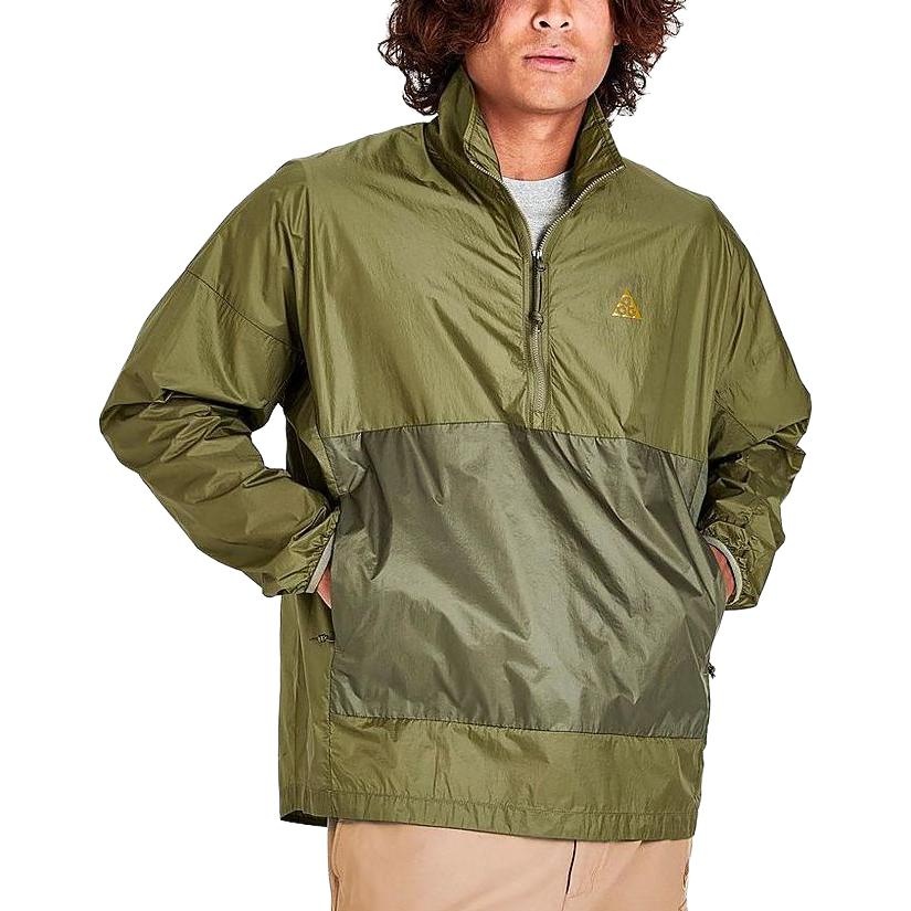 Nike Acg Half-Zip Windbreaker Jacket 'Olive' DN3953-378 - 3