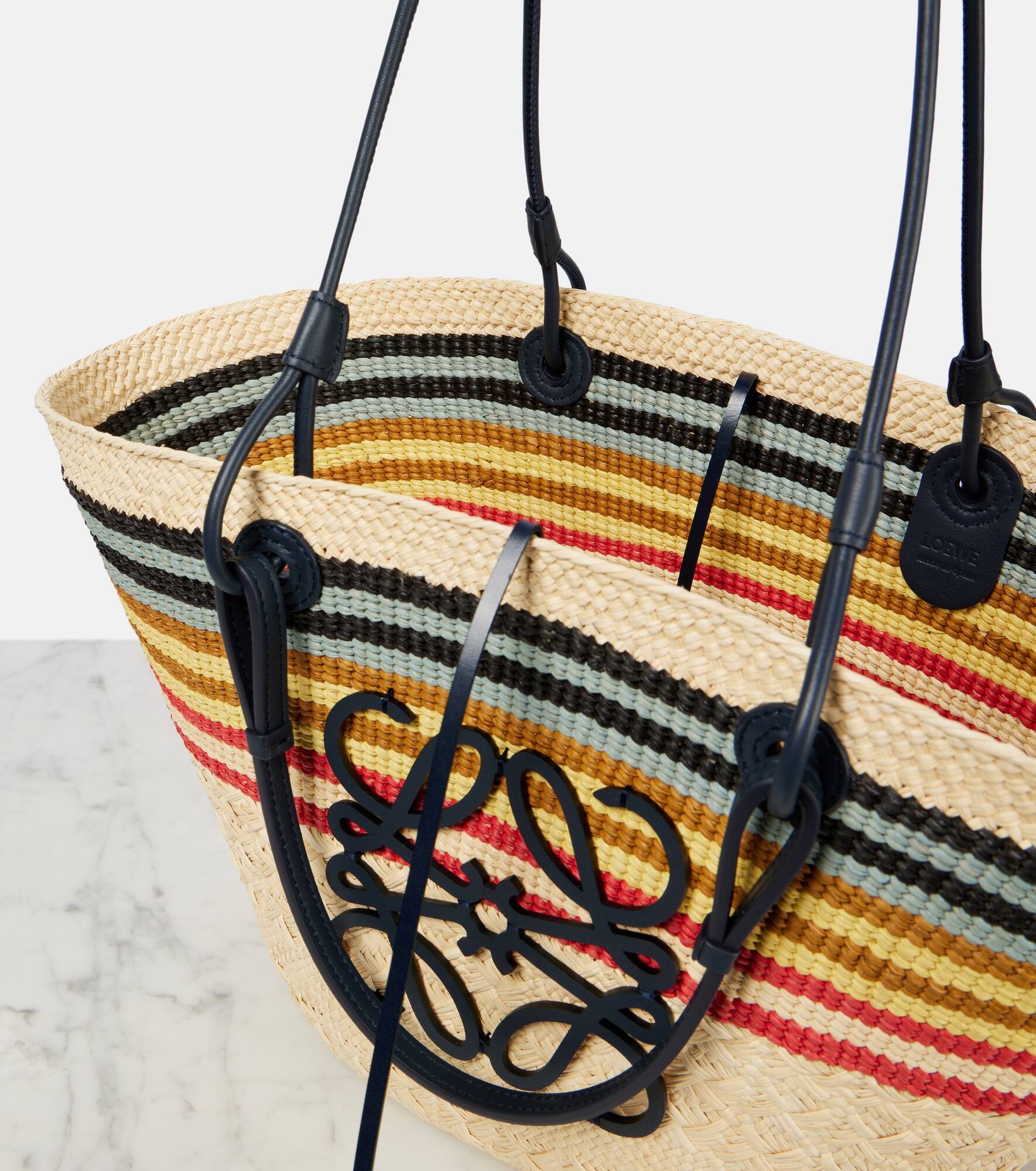 Paula's Ibiza Anagram Medium basket bag - 3