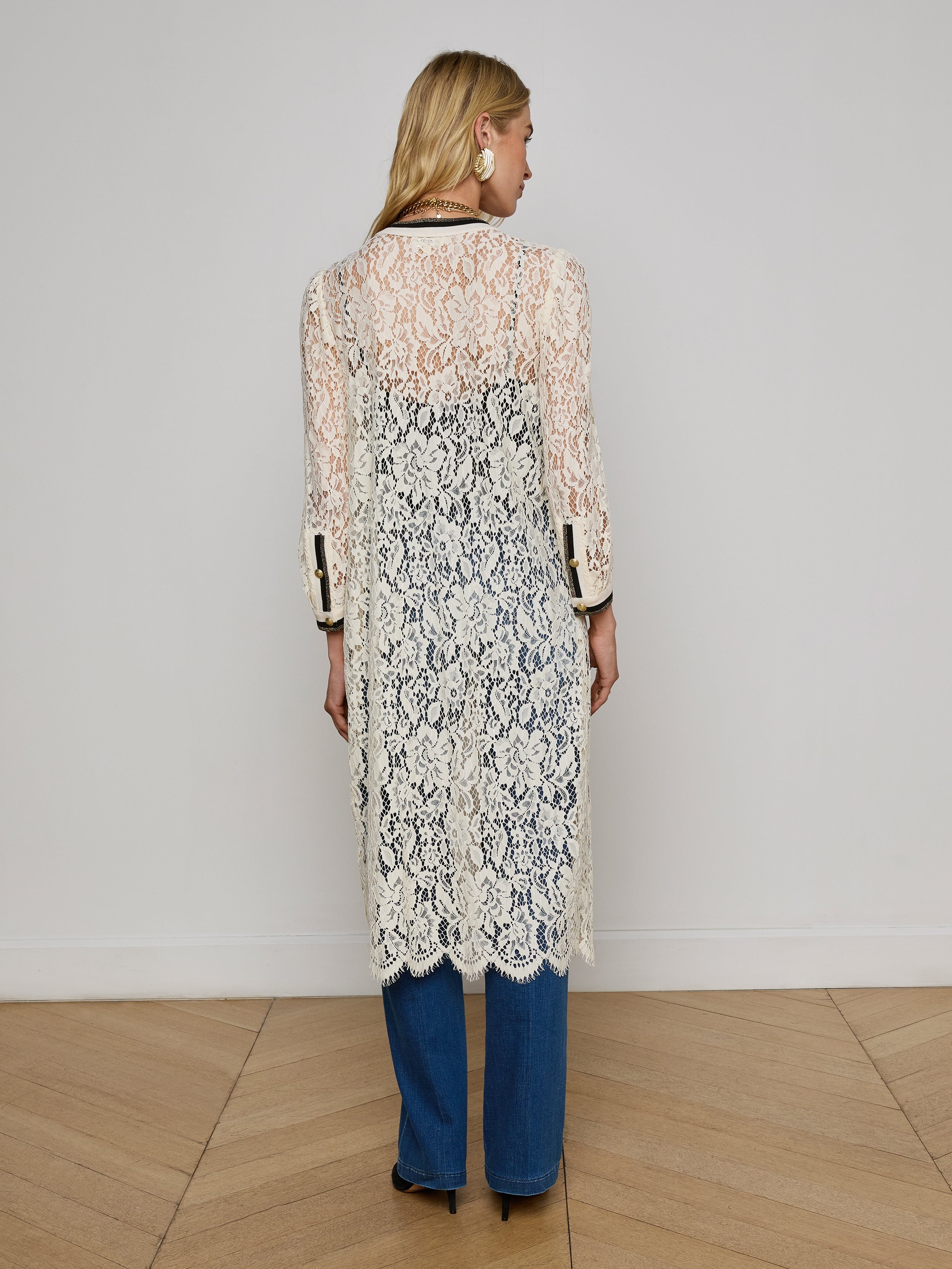 Whisper Lace Cardigan Dress - 4