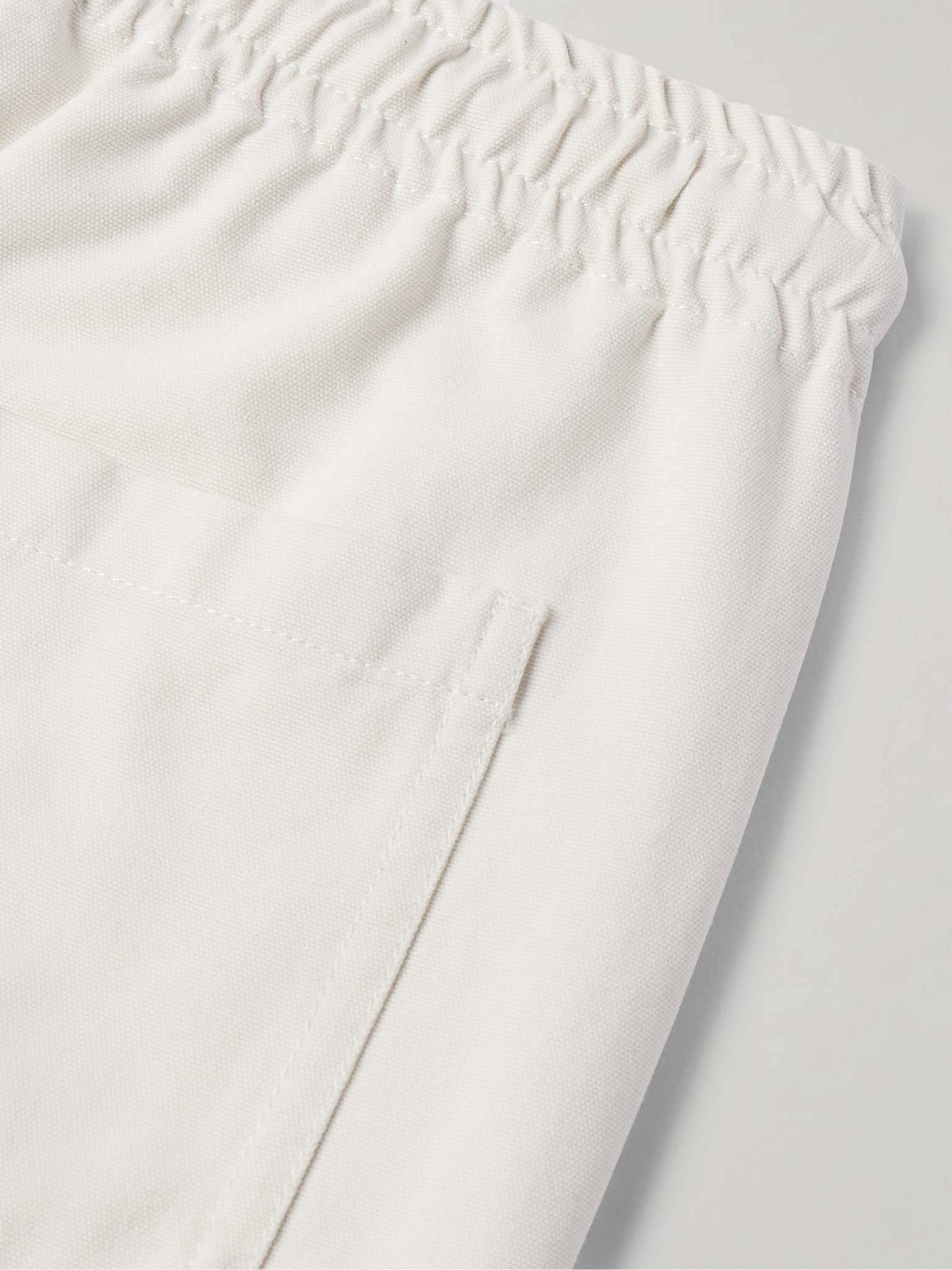 Vincent Straight-Leg Cotton-Canvas Drawstring Trousers - 5