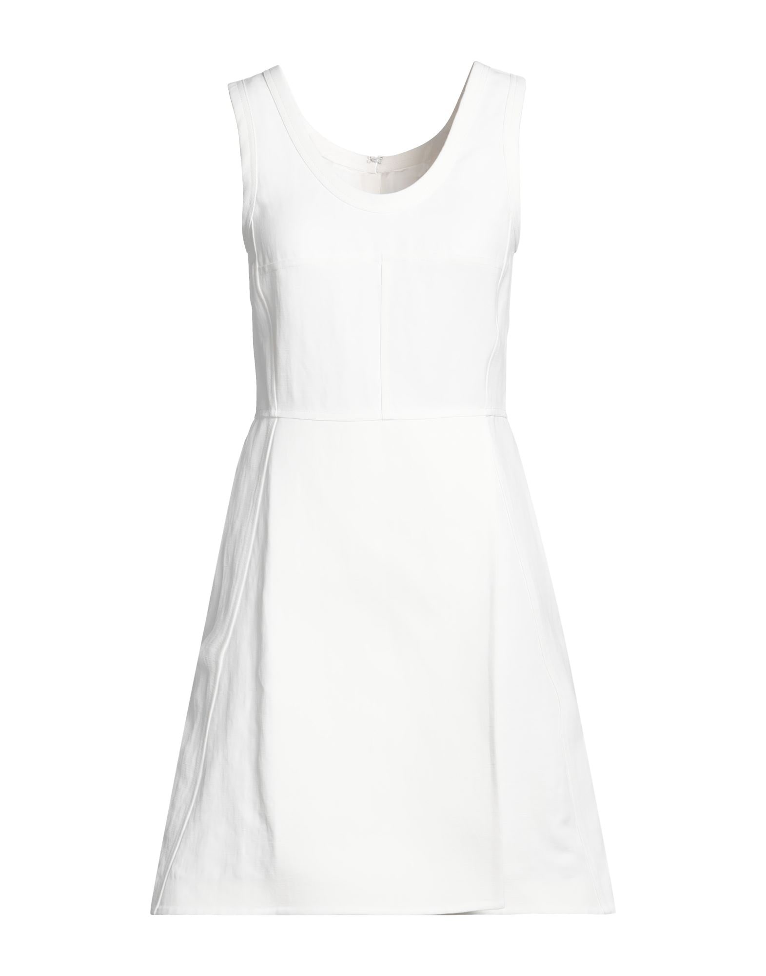 White Women's Short Dress - 1