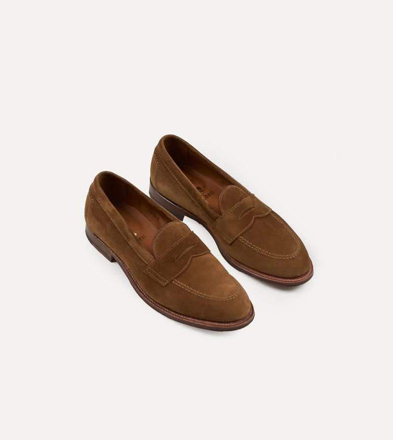 Alden Snuff Suede Penny Loafer 1