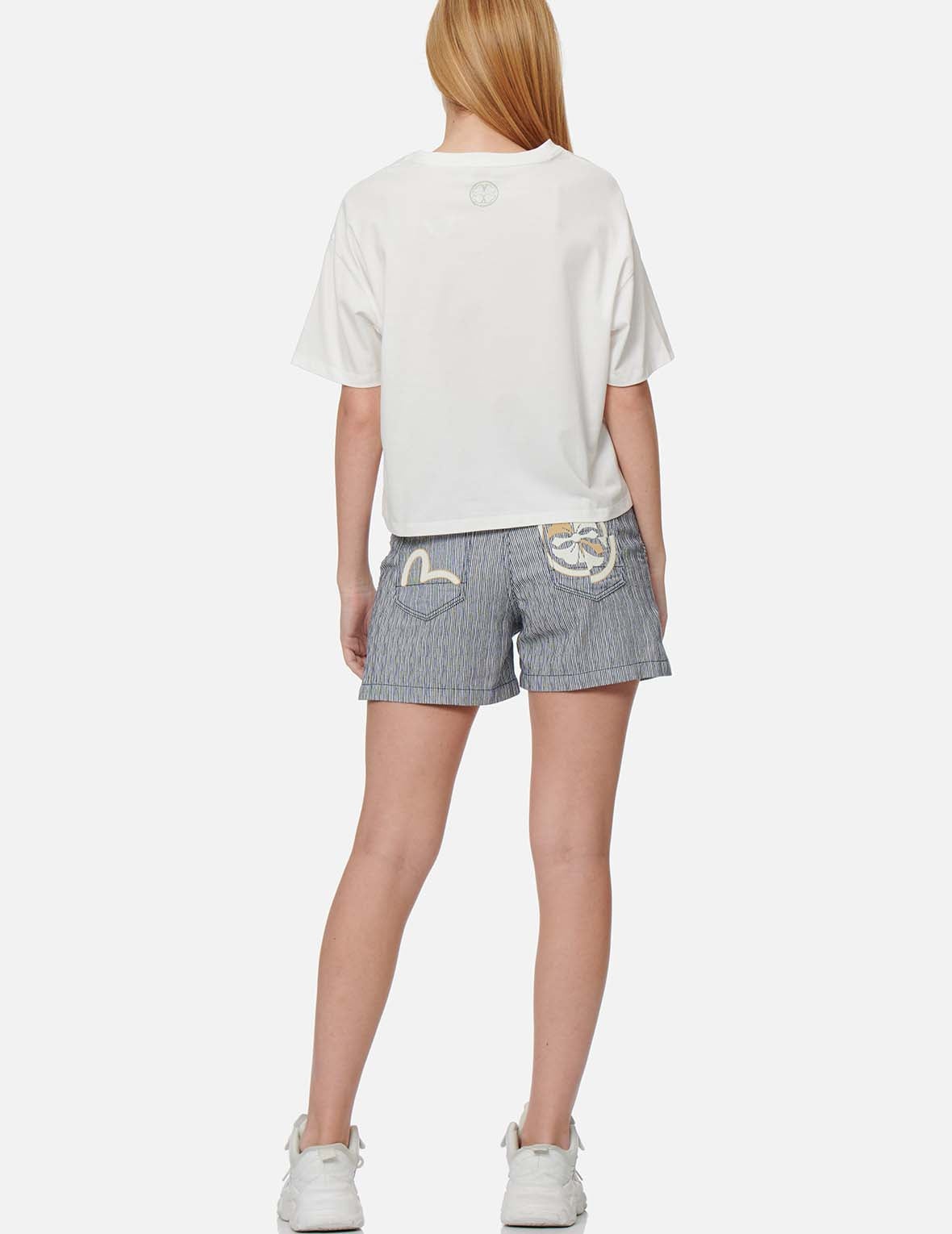 Kamon Print Paper Bag Dobby Shorts - 5