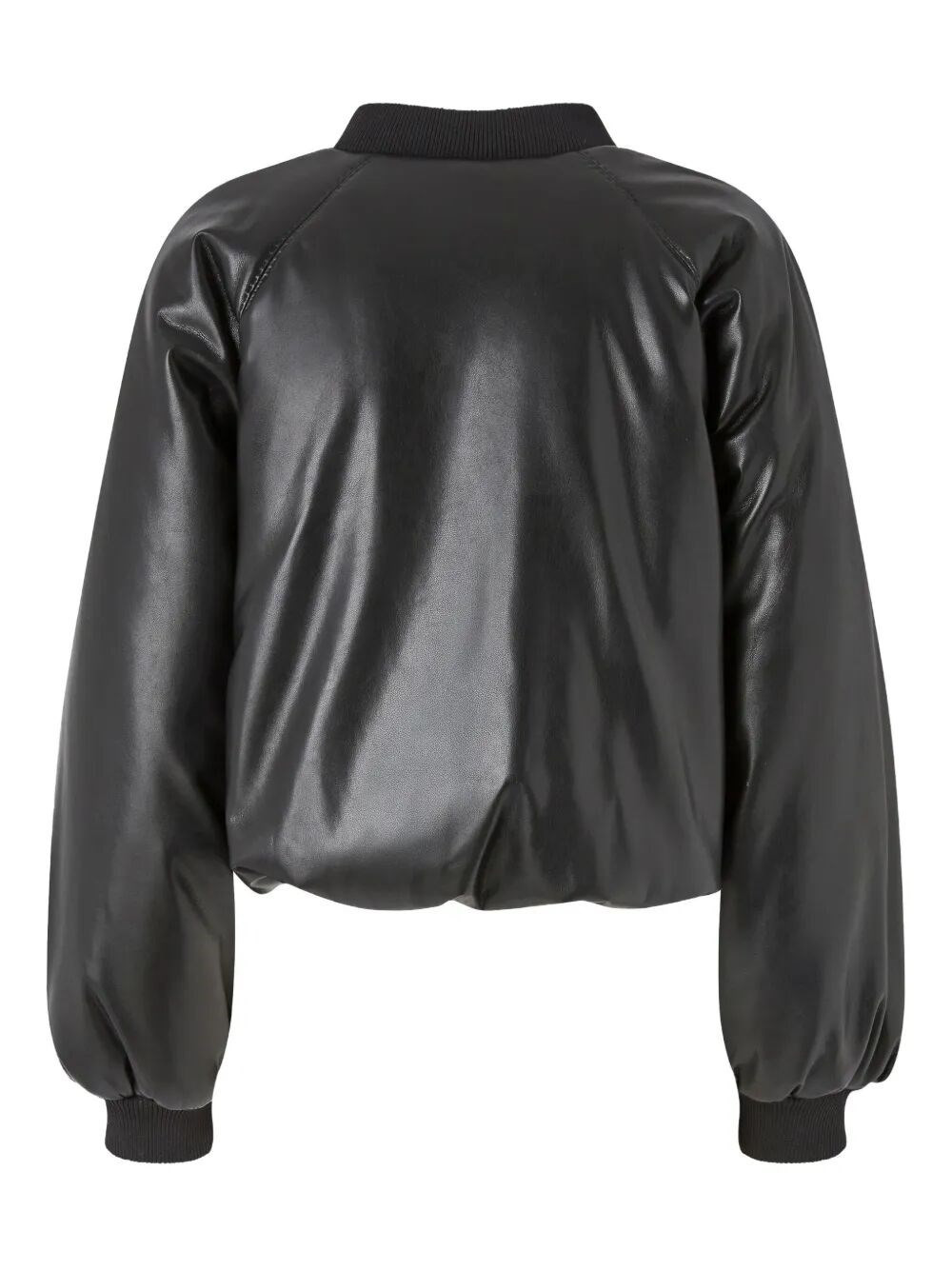 `Brodo` Faux Leather Bomber Jacket - 2
