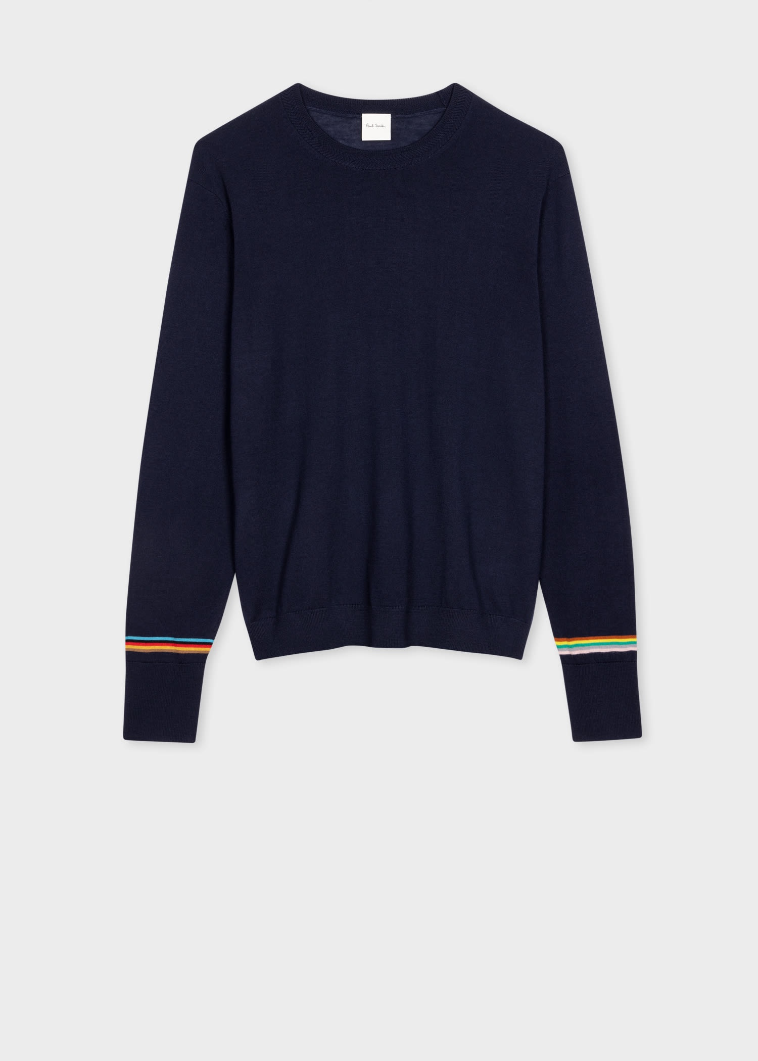 Merino Wool Sweater With 'Signature Stripe' Cuffs - 1