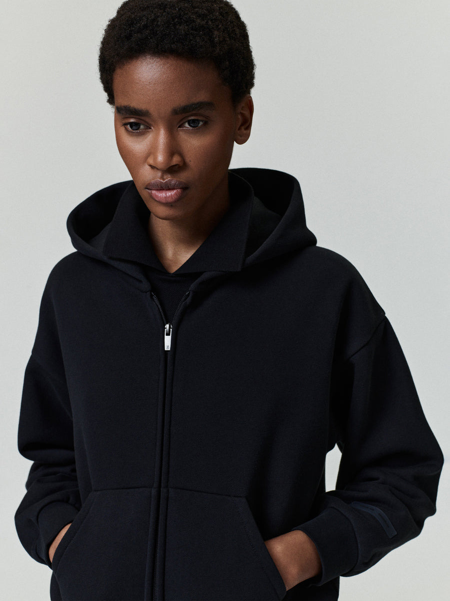 Womens Classic Fleece Zip-Up Hoodie - 5