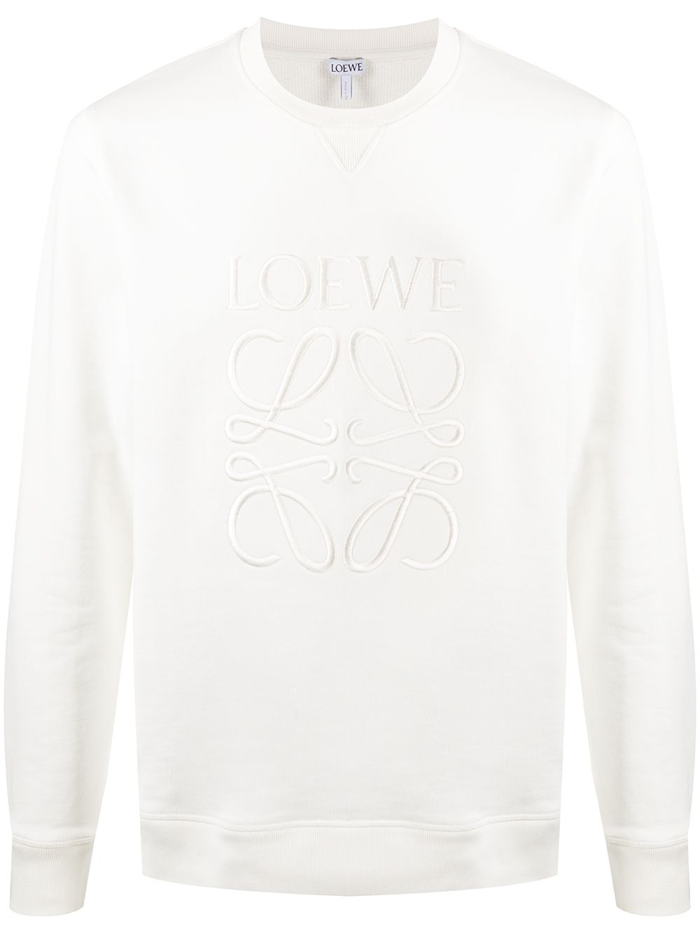 Anagram-embroidered sweatshirt - 1