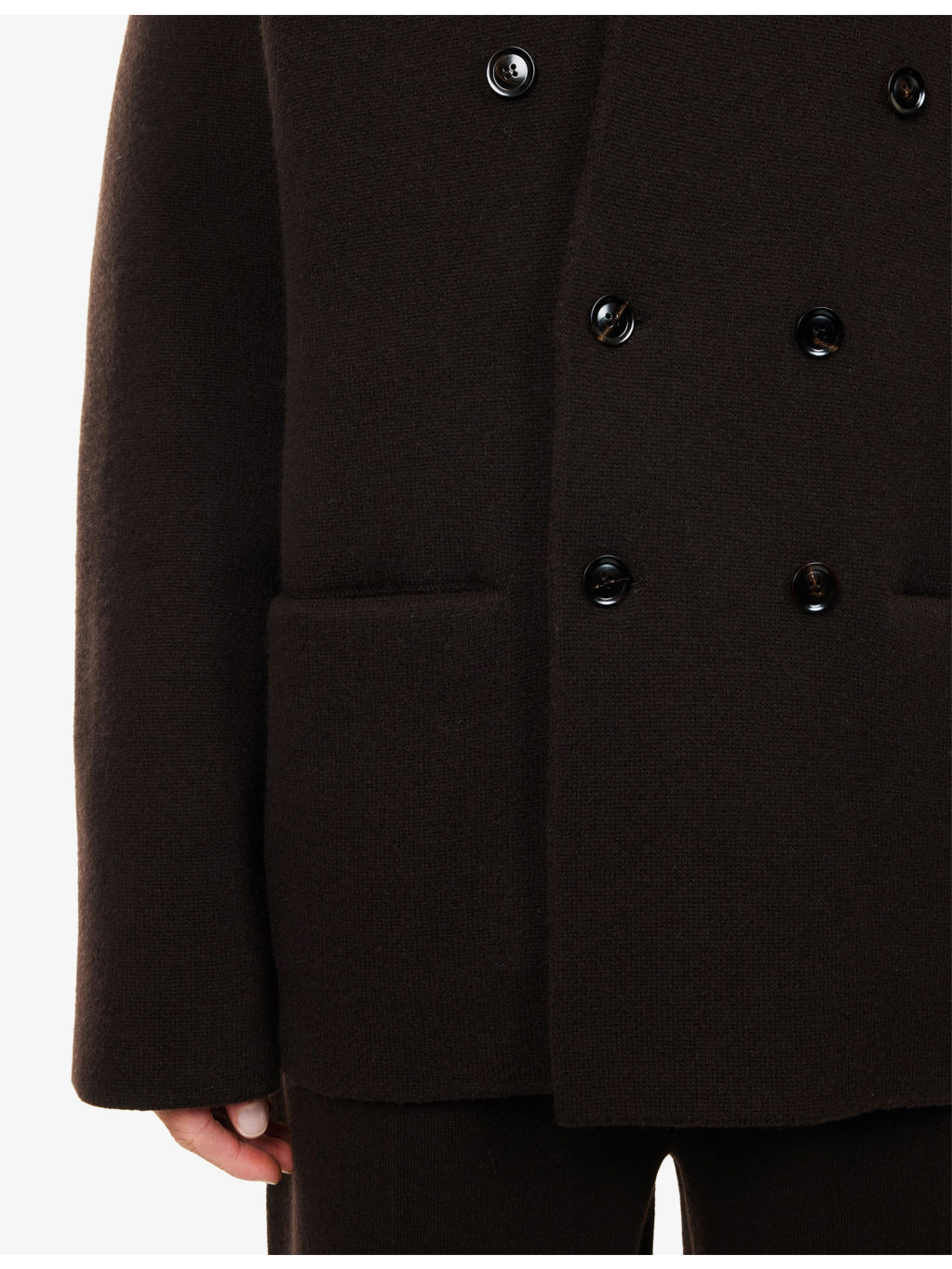 Notch-Lapels Relaxed-Fit Cashmere-Blend Blazer - 6