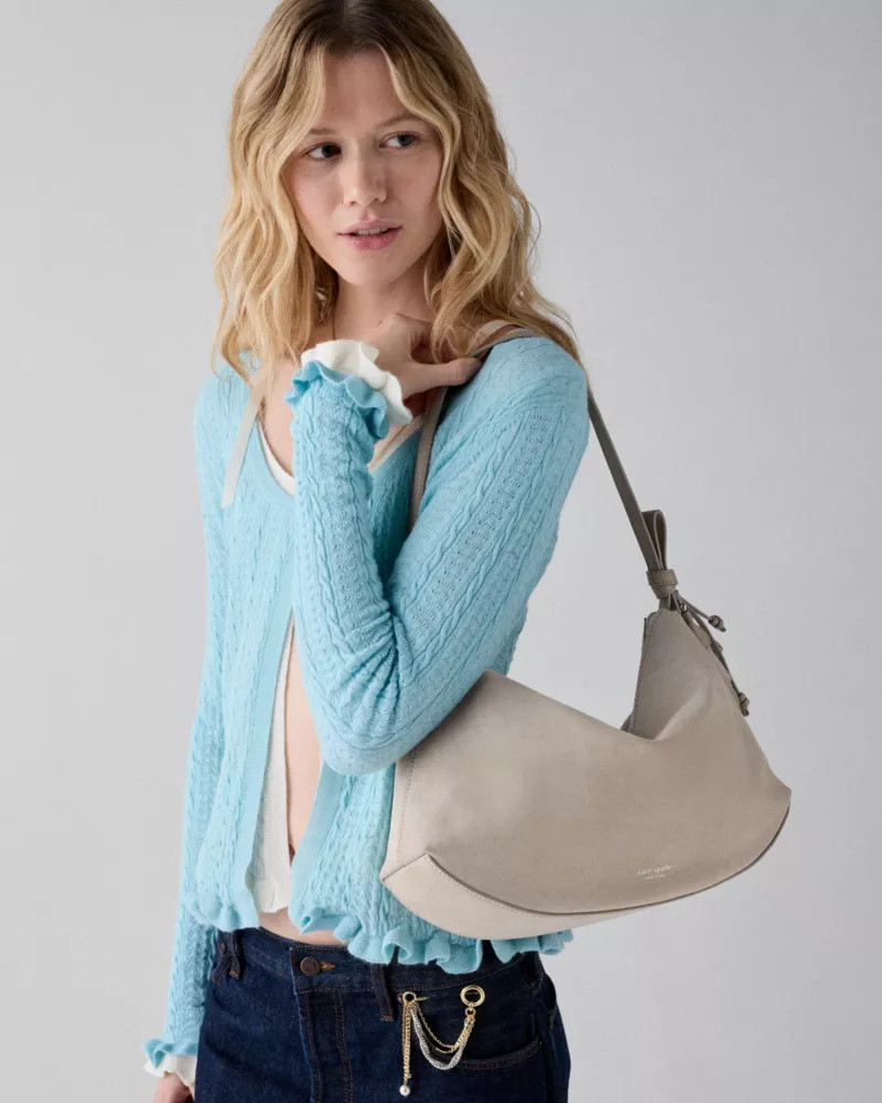 kate spade Loop Suede Large Shoulder Bag outlook