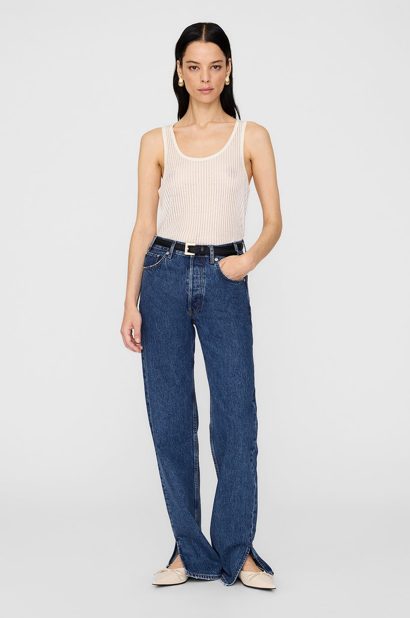ANINE BING Eugene Tank - Snow White outlook