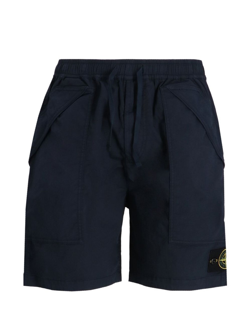 drawstring logo-patch shorts 1