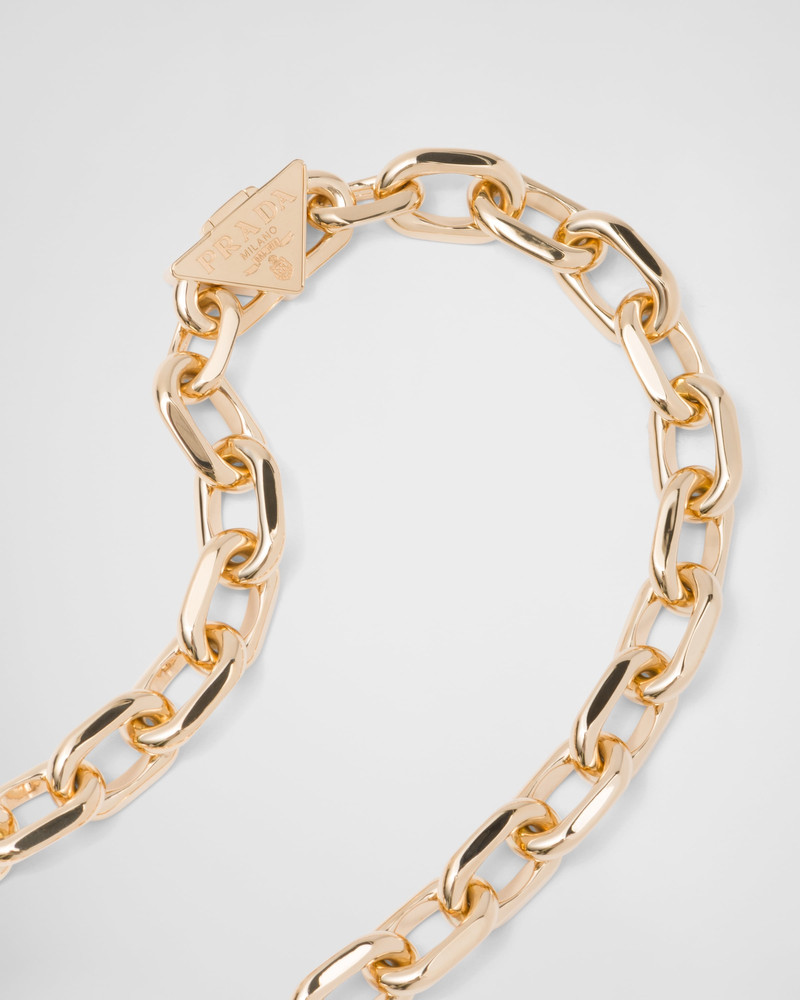 Eternal Gold chain necklace in yellow gold with diamonds 4